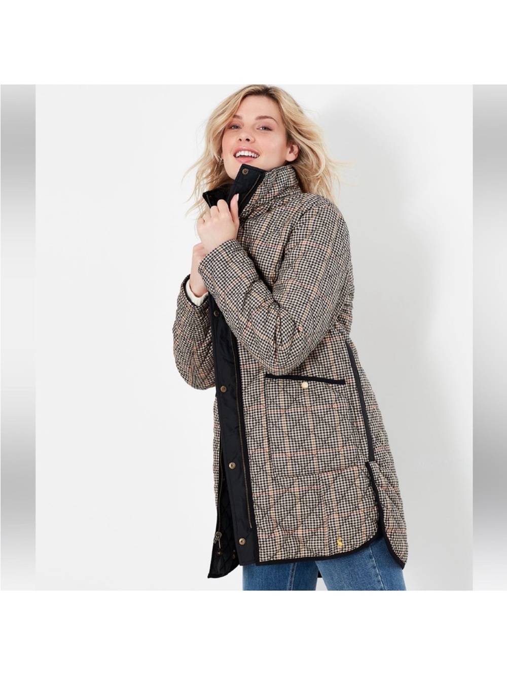 Joules Harthfield Reversible Long Jacket